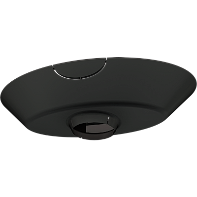 Compatible with all ceiling extensions and components Black Crimson AV CAE Decorative Escutcheon Plate Decorative plastic conceals hole in ceiling tile for a clean look Clamps around 1.5 NPT pipe 